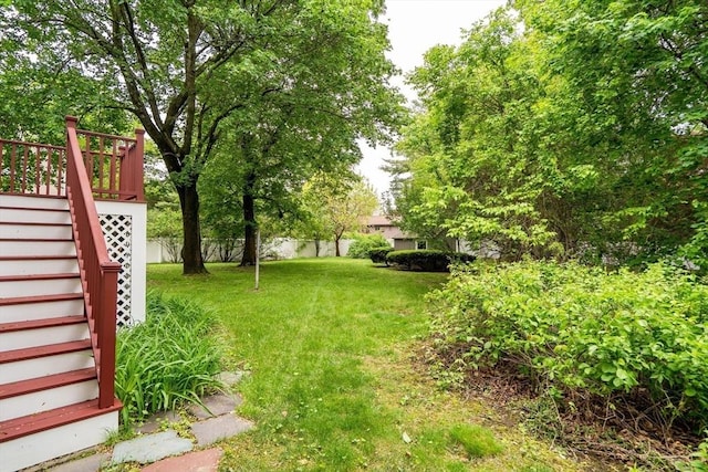 27 Philip Rd, Lexington, MA 02421 - view of yard featuring stairway