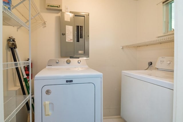 48 Northern Ave Unit 48, Northampton, MA 01060 - laundry area featuring separate washer and dryer and electric panel