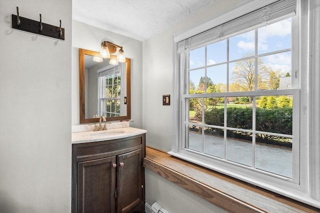 bathroom with vanity