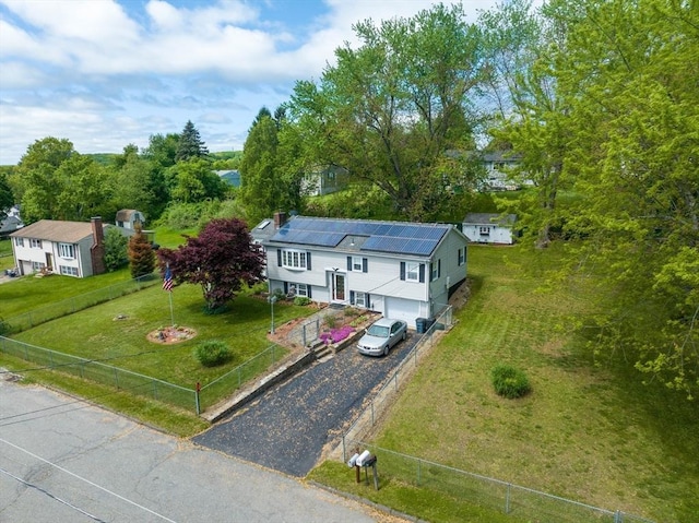 view from above of property