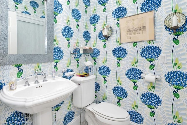 8 Barn Ln, Gloucester, MA 01930 - half bath featuring toilet and a sink