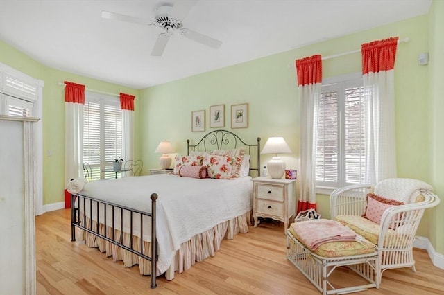 8 Barn Ln, Gloucester, MA 01930 - bedroom featuring wood finished floors and a ceiling fan