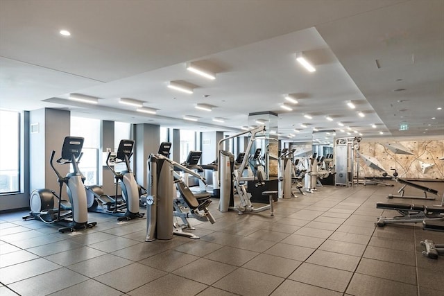 view of exercise room