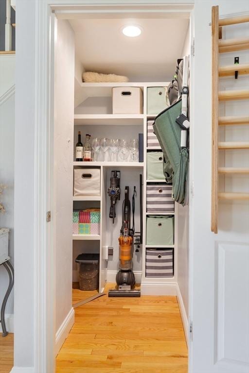 mudroom featuring hardwood / wood-style floors