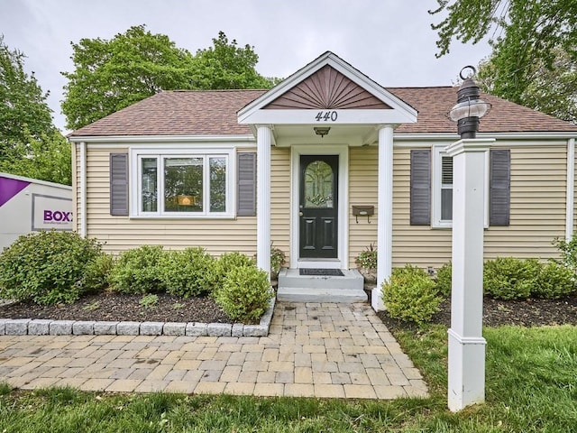 440 Forest St, Waltham, MA 02452 - bungalow-style home featuring roof with shingles
