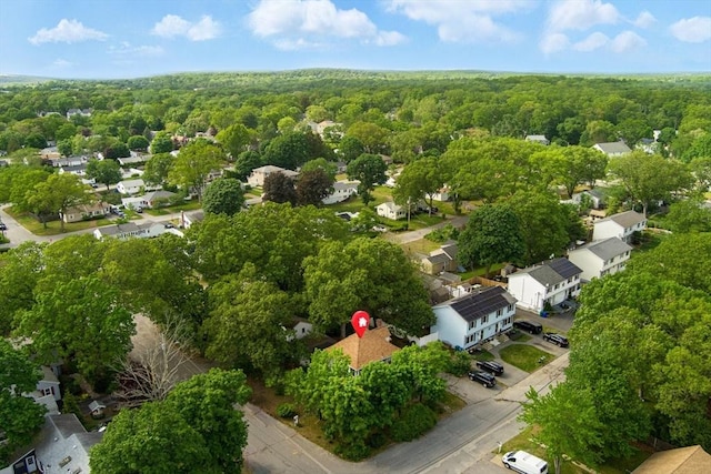 1 Holly St, Attleboro, MA 02703 - aerial view of residential area with a heavily wooded area
