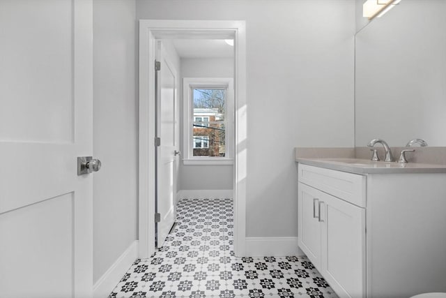 bathroom featuring vanity