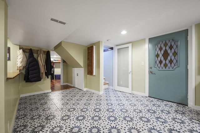 21 Hudson St, New Bedford, MA 02744 - additional living space with baseboards and recessed lighting