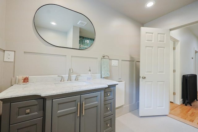 307 E Eagle St, Boston, MA 02128 - bathroom featuring a decorative wall and vanity