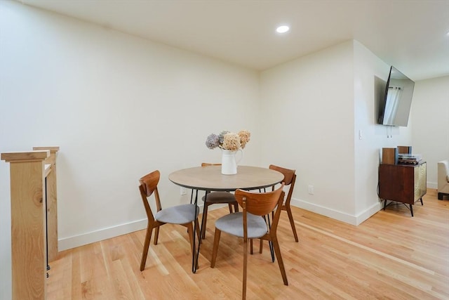 307 E Eagle St, Boston, MA 02128 - dining area featuring light wood-type flooring and recessed lighting