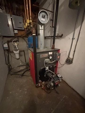 139 E County Rd Unit 139, Rutland, MA 01543 - utility room featuring electric panel and a heating unit