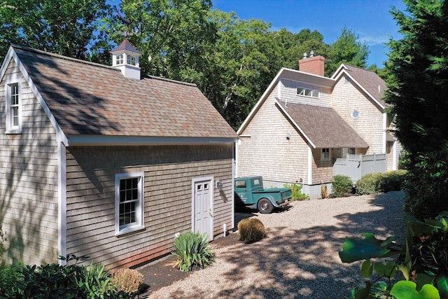 view of rear view of property