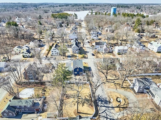 drone / aerial view with a residential view