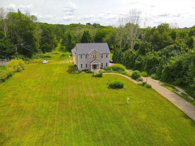 364 Chestnut Hill Rd, Millville, MA 01529 - view of subject property with a heavily wooded area
