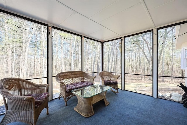 view of sunroom / solarium