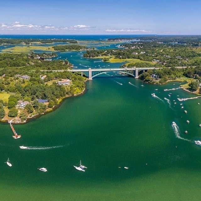 191 Main St Unit 2B, Gloucester, MA 01930 - aerial view of a large body of water and a notable bridge