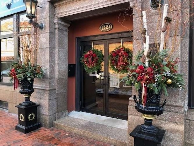 191 Main St Unit 2B, Gloucester, MA 01930 - view of exterior entry with french doors
