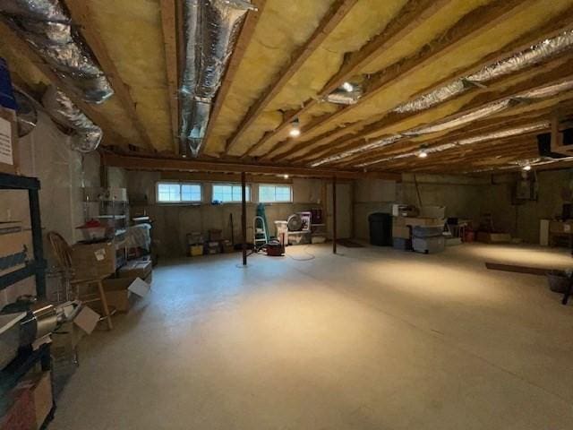 view of basement