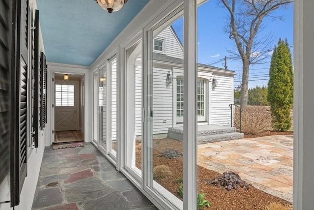 279 Norfolk St, Holliston, MA 01746 - view of unfurnished sunroom