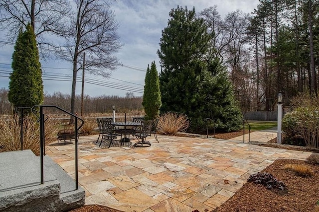 279 Norfolk St, Holliston, MA 01746 - view of patio featuring outdoor dining space