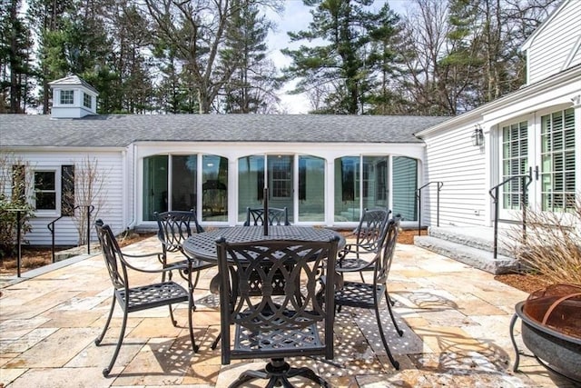 279 Norfolk St, Holliston, MA 01746 - view of patio / terrace with outdoor dining area