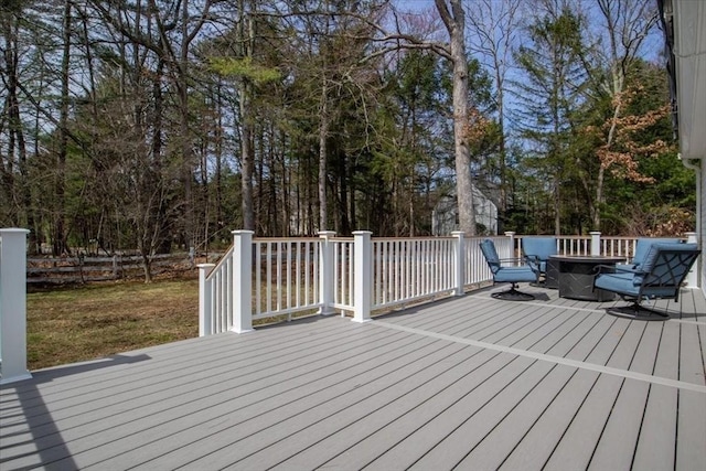 279 Norfolk St, Holliston, MA 01746 - view of wooden terrace