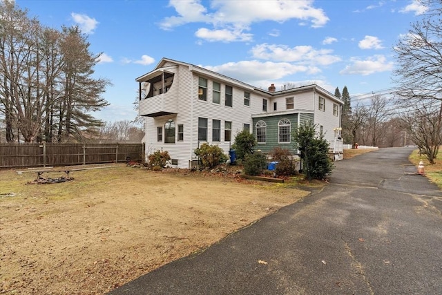 view of back of property