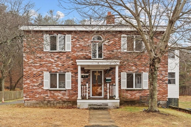 view of front of home