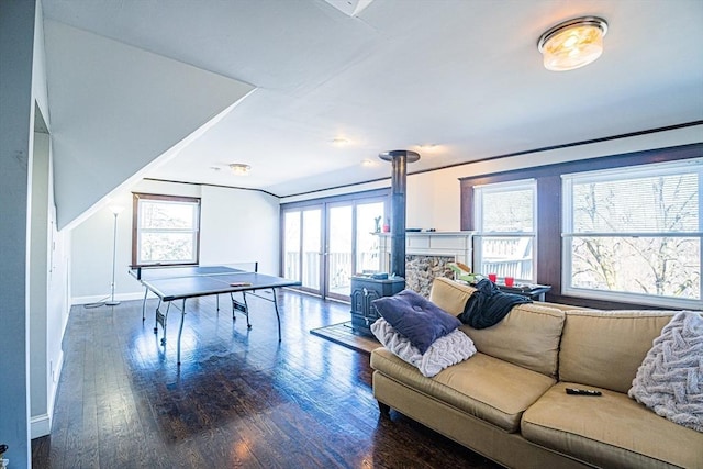38 Highland Park Ave, Boston, MA 02119 - recreation room with wood-type flooring and baseboards