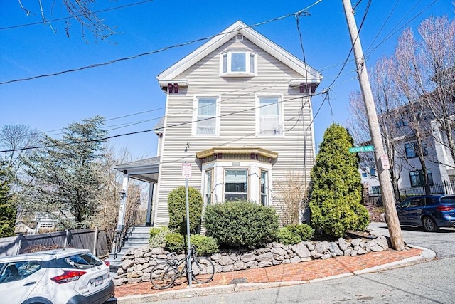 38 Highland Park Ave, Boston, MA 02119 - view of front of house featuring fence