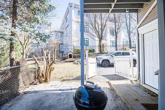 38 Highland Park Ave, Boston, MA 02119 - view of patio with fence