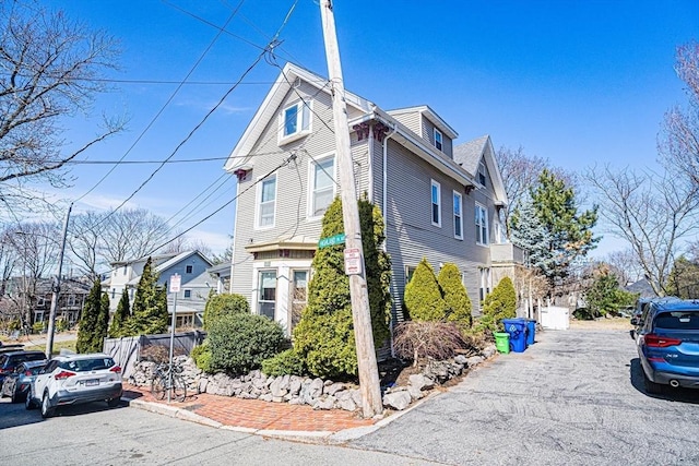 38 Highland Park Ave, Boston, MA 02119 - view of home's exterior featuring a residential view and fence