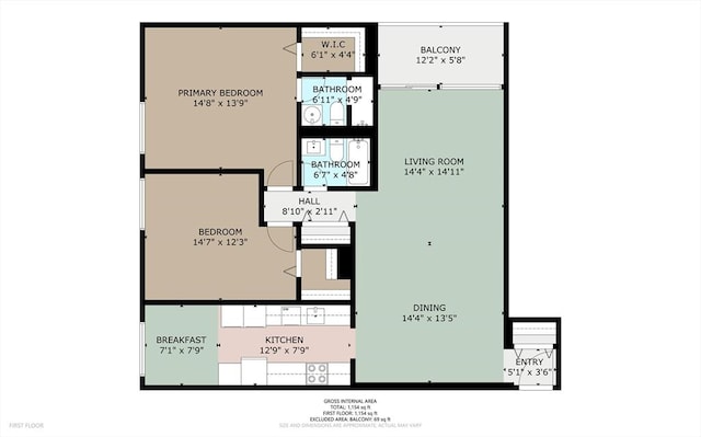 49 Melrose St Unit 7F, Melrose, MA 02176 - view of property floor plan