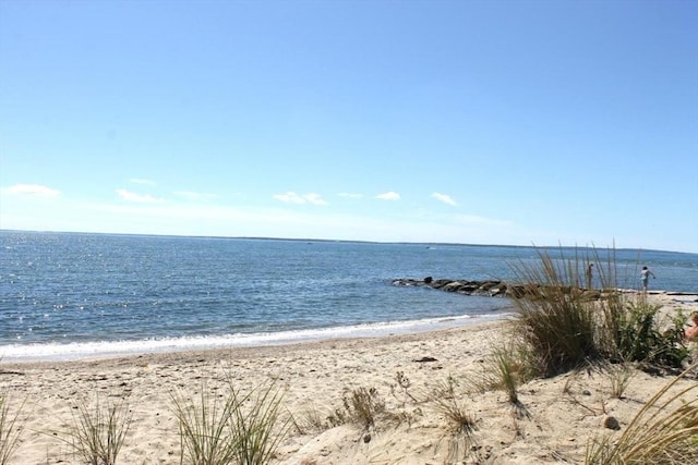 property view of water with a view of the beach