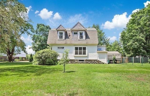 40 Maple St, Mansfield, MA 02048 - rear view of property with roof with shingles