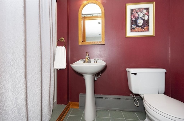 12 Crosby, Webster, MA 01570 - full bath featuring toilet, tile patterned flooring, and a shower with curtain