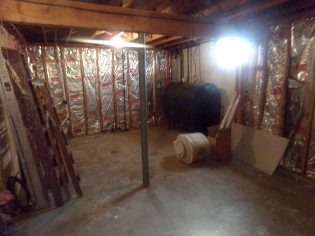 view of basement