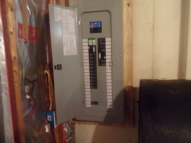 utility room with electric panel