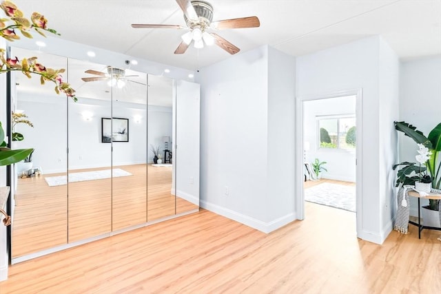 200 Cove Way Unit 106, Quincy, MA 02169 - unfurnished bedroom with light wood-style flooring and recessed lighting