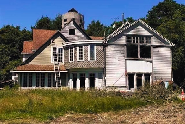 view of rear view of property