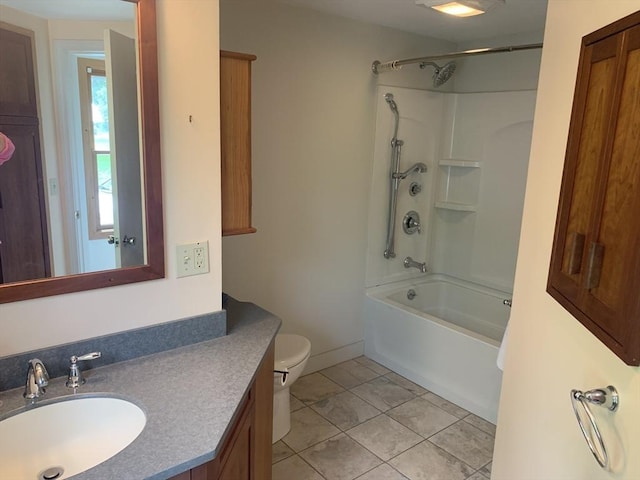 52 Burnett St, Granby, MA 01033 - bathroom with toilet, vanity, and  shower combination