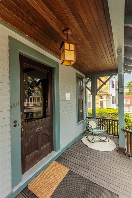 140 Highland Ave Unit 1, Somerville, MA 02143 - doorway to property with covered porch