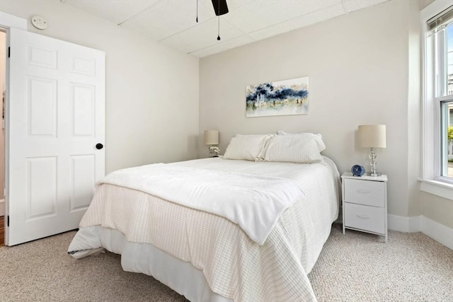 162 Park St Unit 1, Beverly, MA 01915 - bedroom with carpet, multiple windows, and a ceiling fan