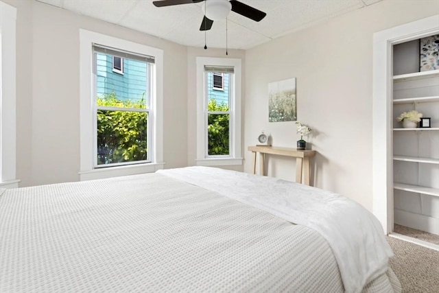 162 Park St Unit 1, Beverly, MA 01915 - bedroom featuring carpet floors and ceiling fan