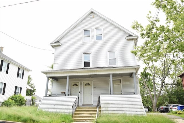 1407-1409 Worcester St, Springfield, MA 01151 - view of front of house featuring a porch