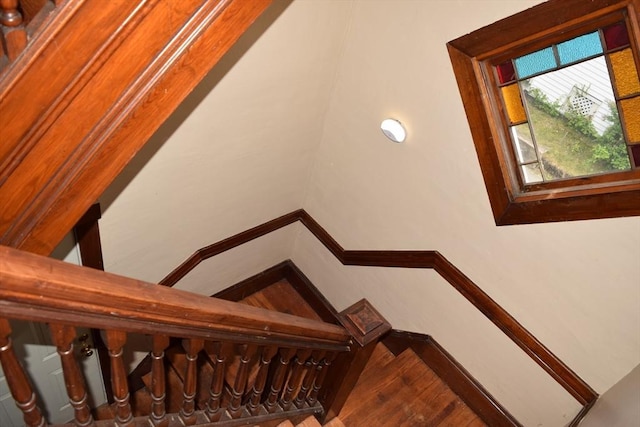 1407-1409 Worcester St, Springfield, MA 01151 - staircase with wood finished floors