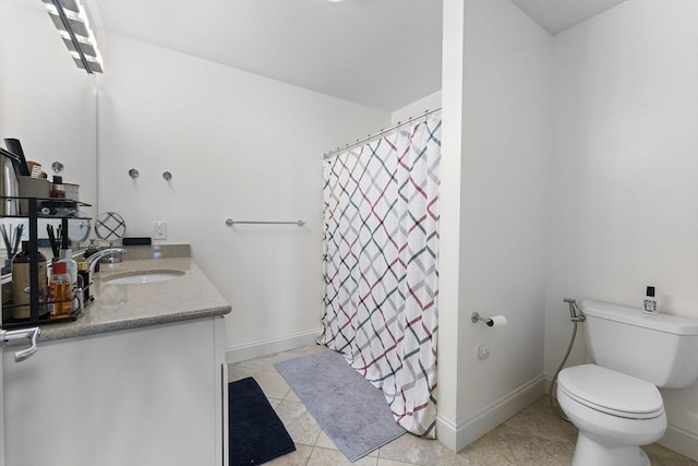 318 Rindge Ave Unit 411, Cambridge, MA 02140 - full bath with vanity, tile patterned flooring, and curtained shower