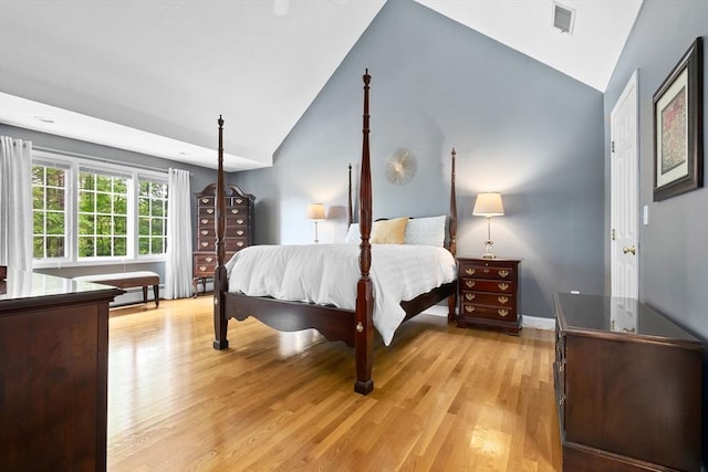 15 Hillside St, Rowley, MA 01969 - bedroom featuring lofted ceiling and light wood finished floors