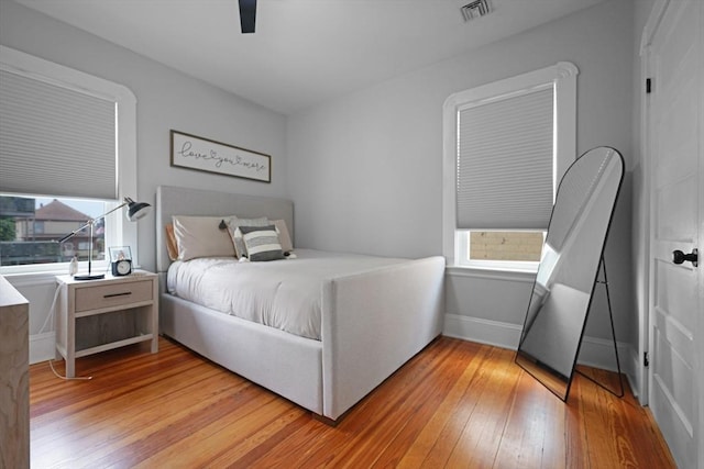 180 Irvington St, New Bedford, MA 02745 - bedroom featuring light wood finished floors, baseboards, and a ceiling fan