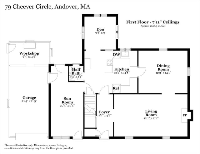 79 Cheever Cir, Andover, MA 01810 - room layout